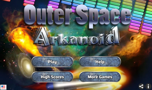 Outer Space Arkanoid Game Online